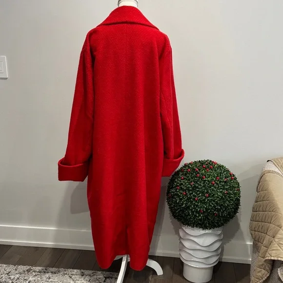 NWT NVLT Retro Coat Jacket Red Sz XL